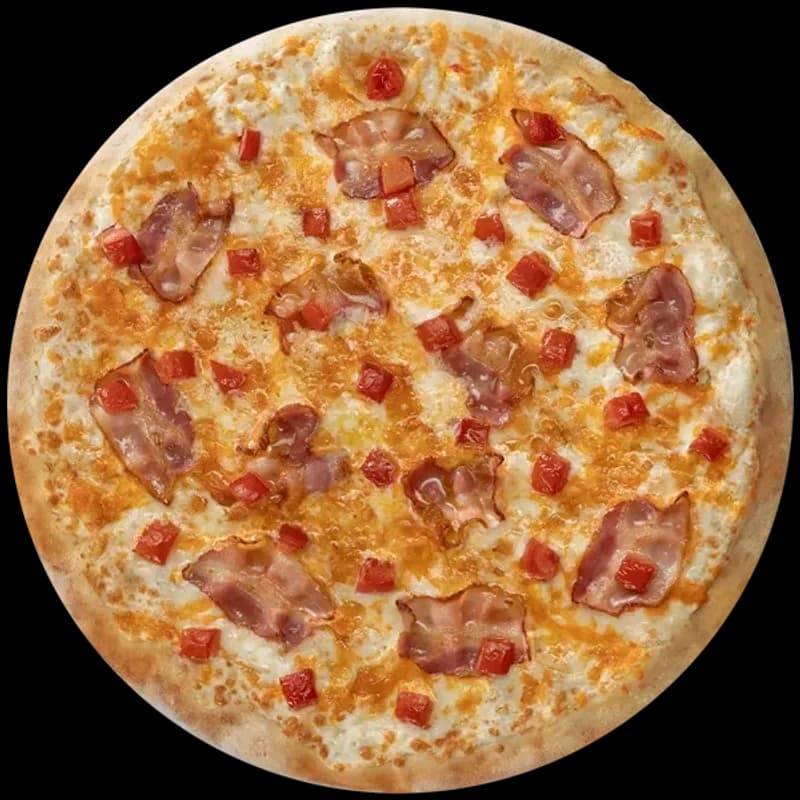 Пицца с чеддером и беконом