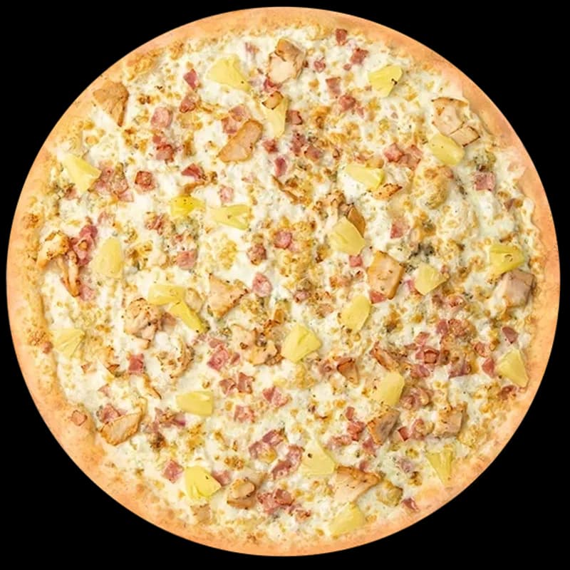 С ананасом и беконом